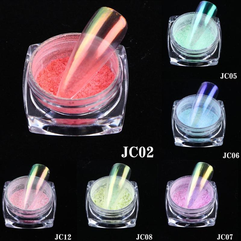 

Holographic Mirror Glitter Nail Powder Pigment Ultra-thin Aurora UV Gel Polish Dust Manicure Decor Nail Art Decorations