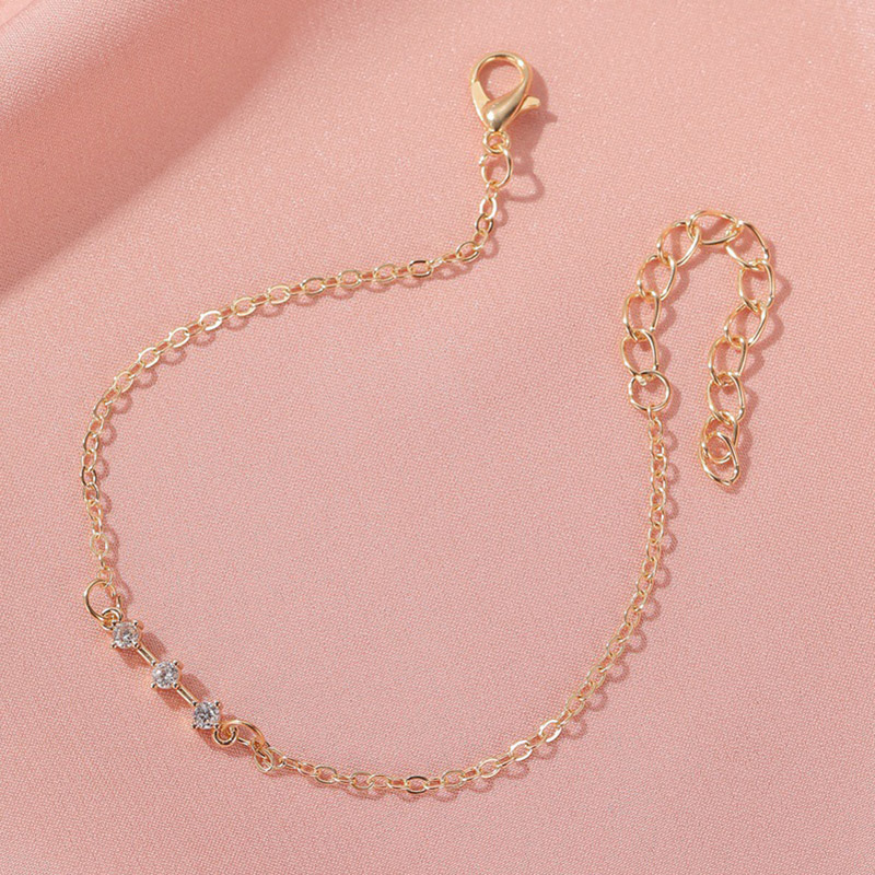 

Crystal Stars Bracelet Alloy Simple Zircon Bracelets Women Girls Wrist Ornament d88