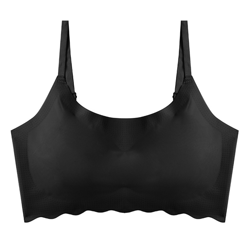 

Seamless Bra Woman Bustier Women Lingerie Comfort Push Up Bras Female Underwear Gathers Pad Vest Running Fitness Bra Bralette, Gray
