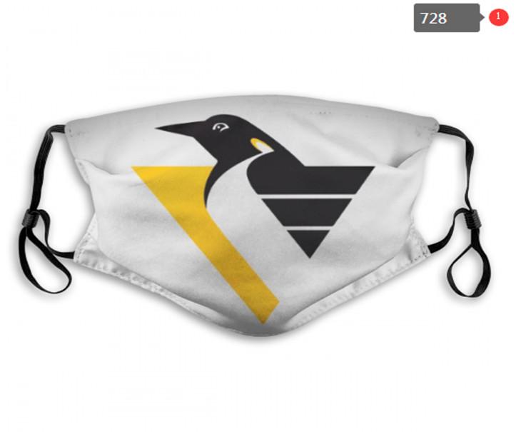 Hockey Penguins Mask washable adjustable reusable Face Covering carbon filters safe outdoor sports dust proof breathable Face masks Tool-image-566652257