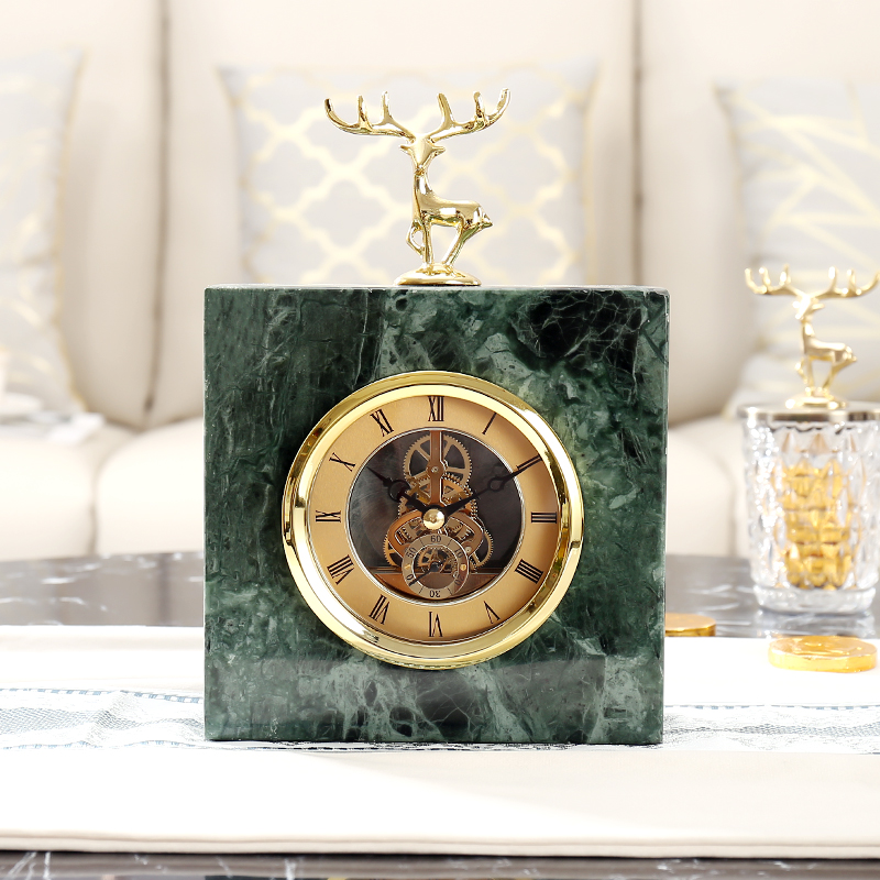 

European creative home table clock American living room bedroom bedside counter timepiece decoration YHJ031313