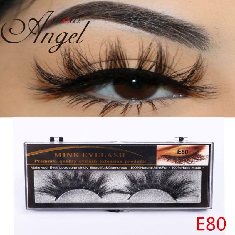

Wowangel 10 Pairs No Box Eyelashes 3D Mink Lashes High Volume Handmade Mink False Eyelashes Thick Full Strip Lashes Cruelty
