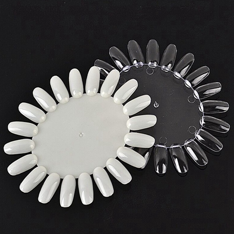 

2pc False Nail Art Pro Chart Stick Nails Polish Display Polish Practice Board Tools Ongle Faux Ongles Affichage Vernis, Wt 2pcs
