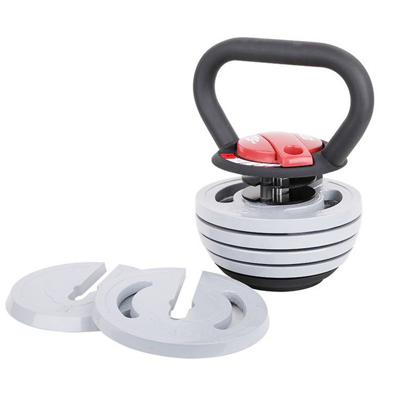 

gym fitness equipment 20lb or 40lb iron weight adjustable kettlebell, Red