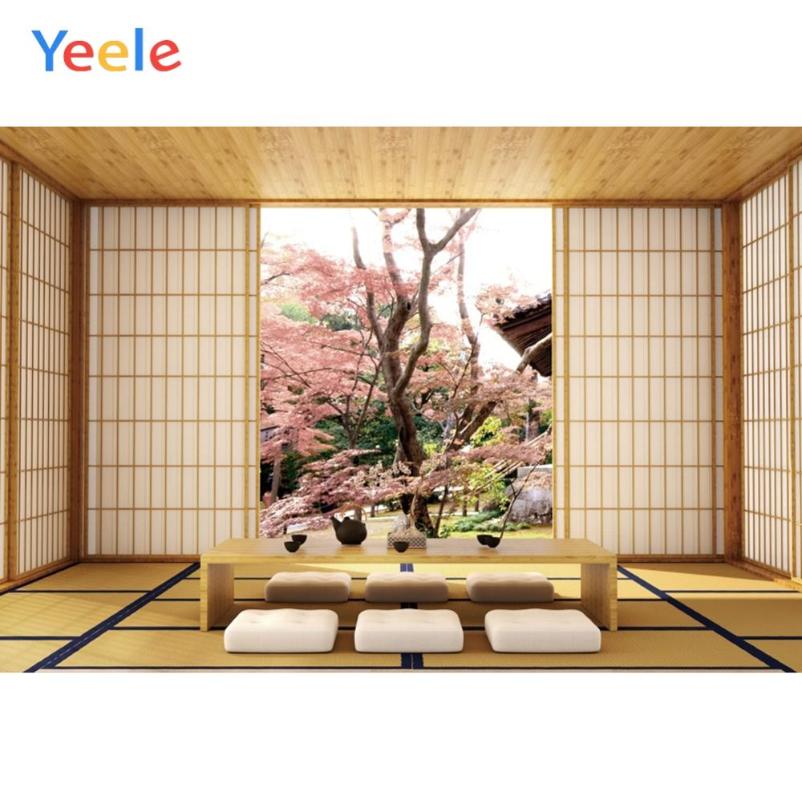 

Yeele Wood Door Building Table Japan Interior Living Room Scene Photography Backgrounds Photographic Backdrops For Photo Studio