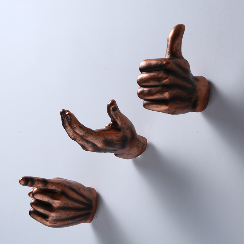 

Abstract Hand Model Wall Hook Decorative Resin Gesture Organizer Hanger Houseware Ornament Art and Craft Accessories Supplies