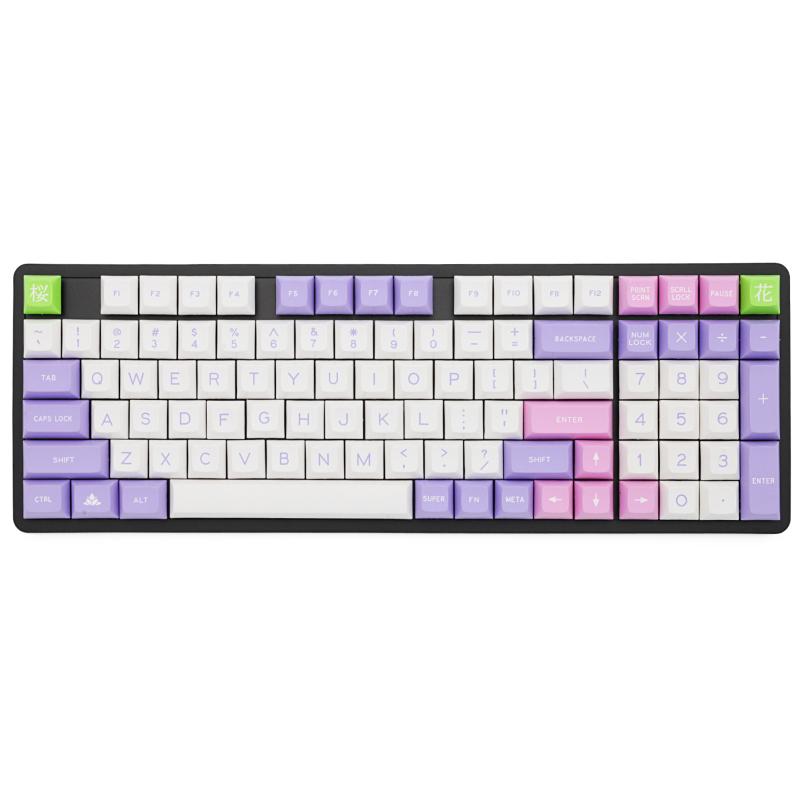 

hot swappable YC96 pcb Custom Mechanical Keyboard rgb smd switch leds type c usb port blue tooth 4.0 with driver soft ware