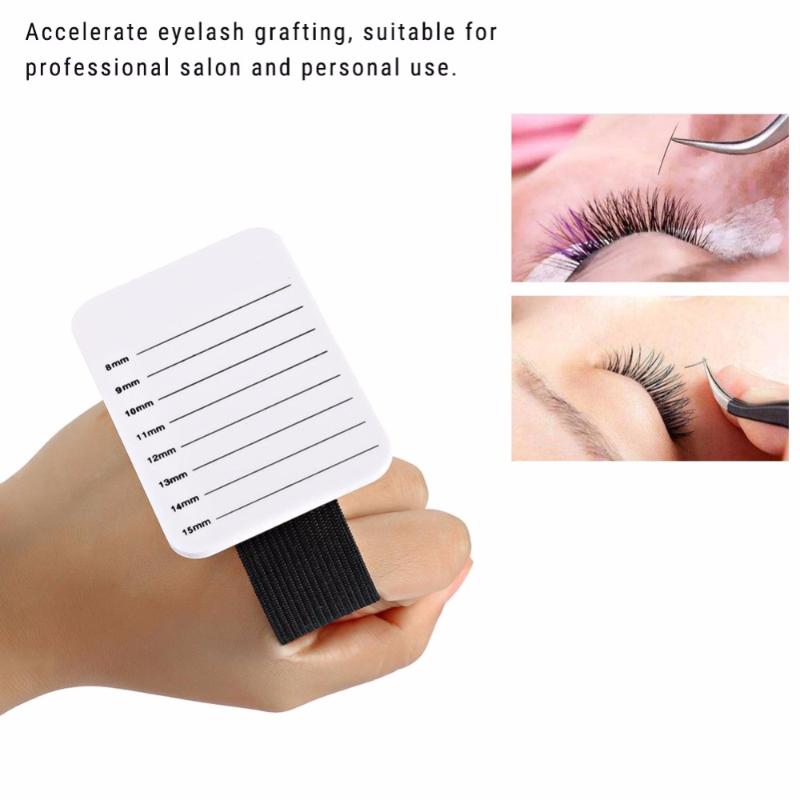 

8-15mm Makeup Fake Eyelash Tray Strip Stand Individual Eyelash Extensions Hand Plate Eye Lash Grafting Stand Palette Makeup Tool