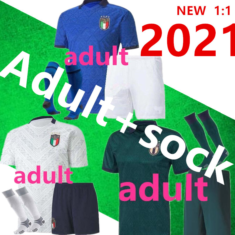 

2020 ITALY Soccer Jerseys Mens Soccer Uniform Sets 20 21 Italia BONUCCI INSIGNE JORGINHO MEN Football Shirts ITALIAN MEN+KIDS Football, Black