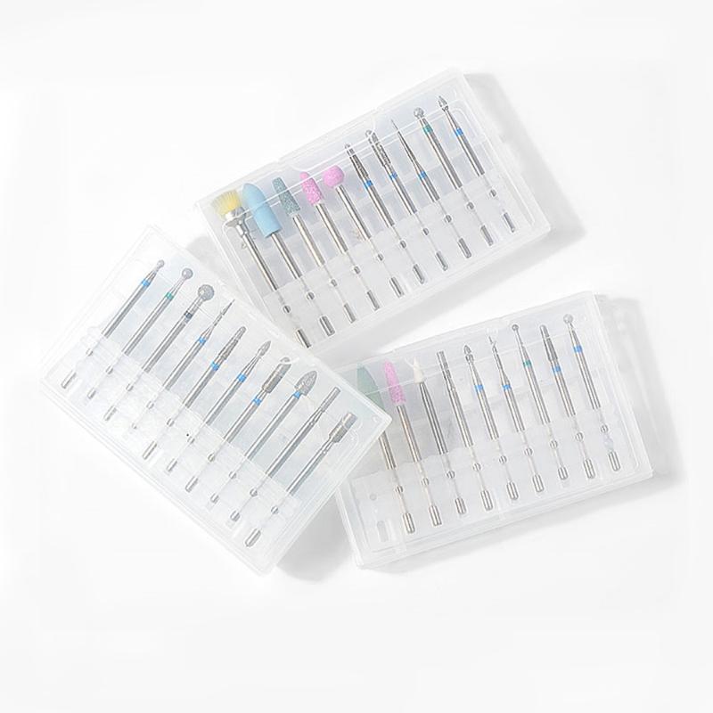 

10pcs 2.35mm Nail Art Drill Manicure tool Polishing Nail Gel Tungsten steel alloy Grinding Head Wheel Metal Shank