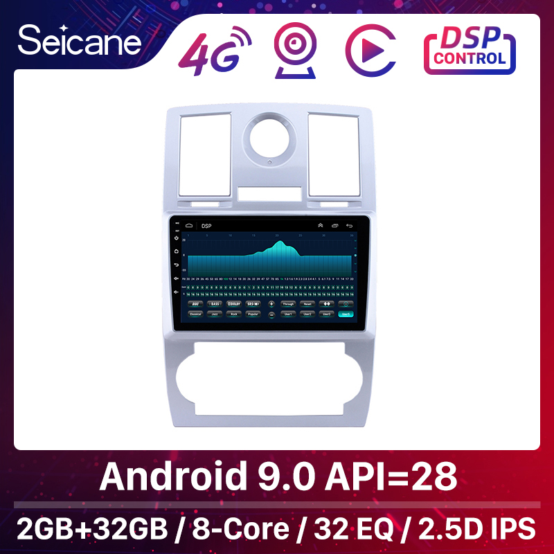 

Seicane 9 inch Android 9.0 Quad-core 2din Car GPS Navi Radio Multimedia Player For Aspen 300C 2004 2005 2006 2007 2008 car dvd