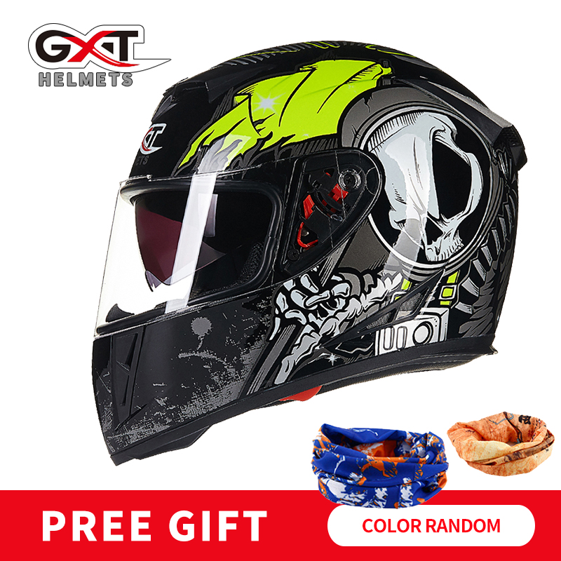 

GXT helmet motorcycle full helmet motorcycle double shade racing off-road four season 358, 13