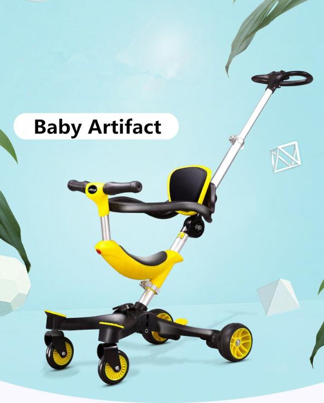 

New children's lightweight folding baby stroller, baby stroller, children's four-wheel with artifact