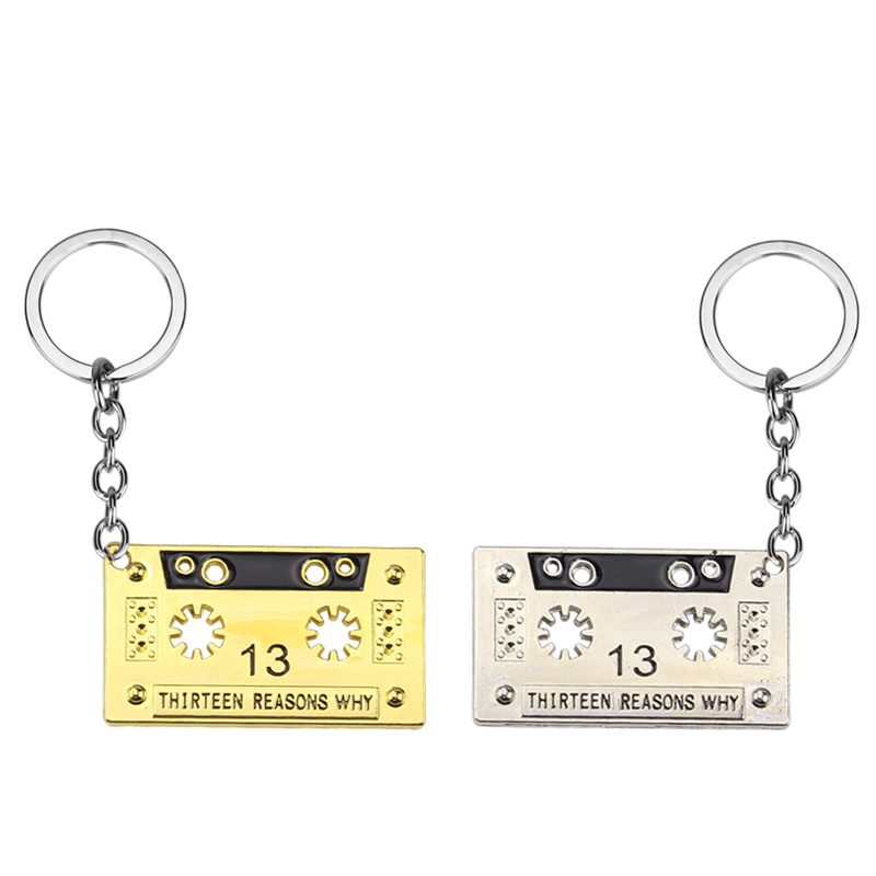 

THIRTEEN REASONS WHY AUDIO TAPE keychain CASSETTE TAPE 13 REASONS WHY