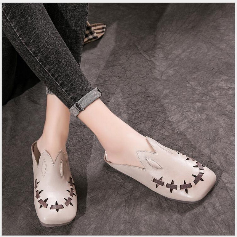 

fashion luxury flats sheepskin Slippers Sandals Casual Women soft Flip Flops woman Flat shoes, Pink