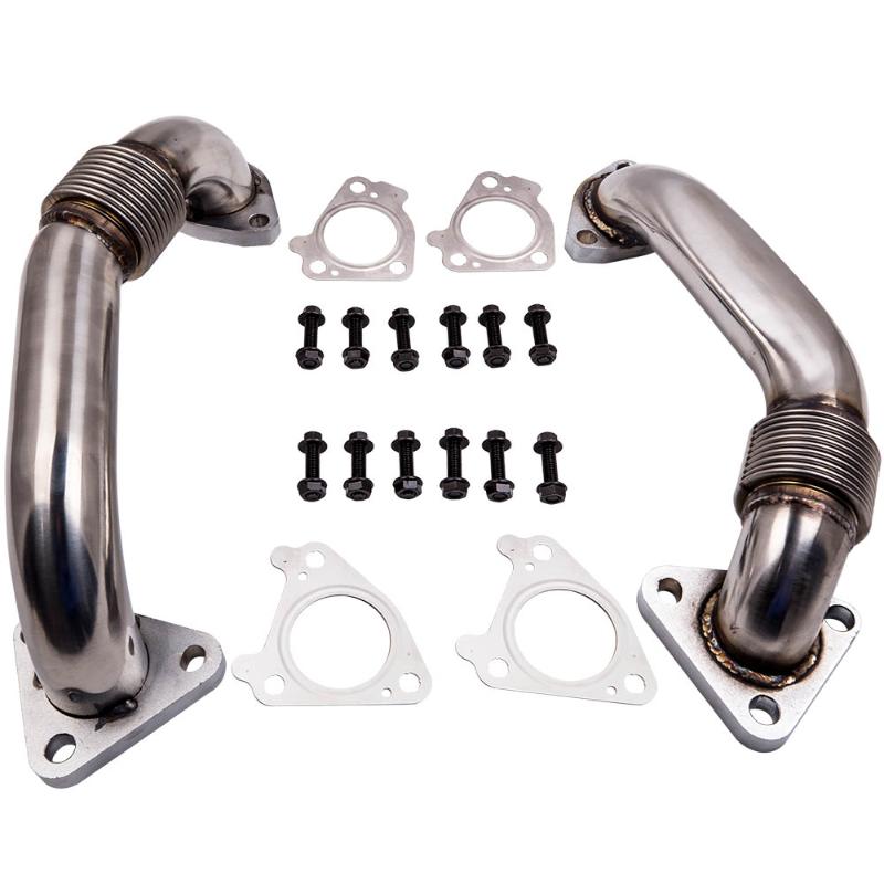 

6.6L Duramax Heavy Duty Ugraded 304SS Up Pipes W/Gaskets For GMC Chevy 2001-2020