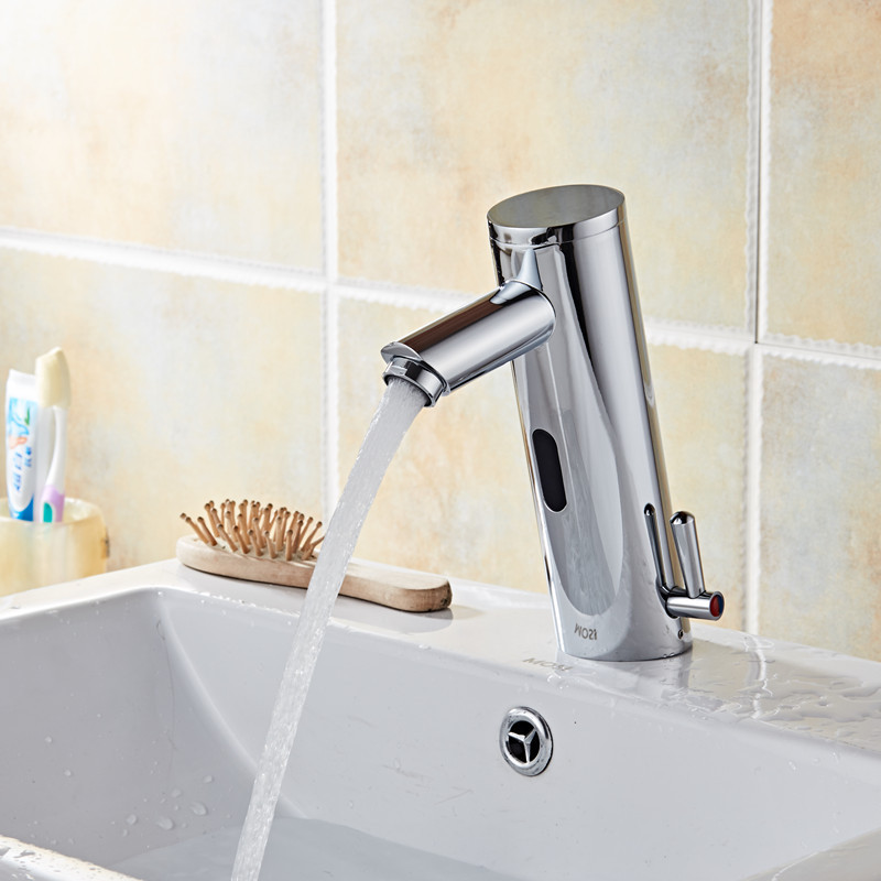 

All-copper integrated cold and hot intelligent bathroom automatic faucet