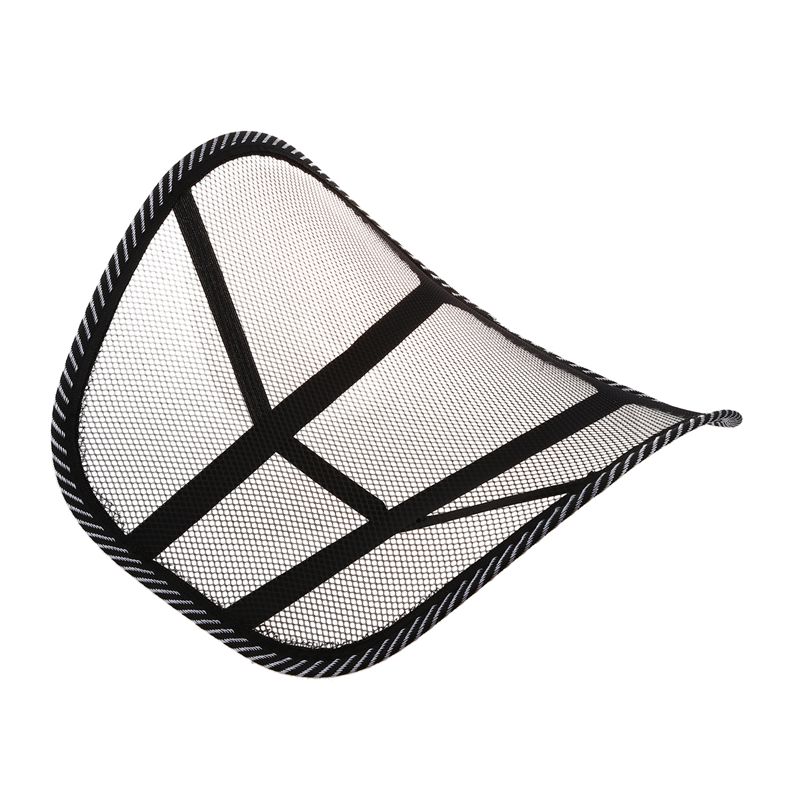 

Mesh Lumbar Back Brace Support Chair Cushion Seat Waist Pillow Posture Corrector
