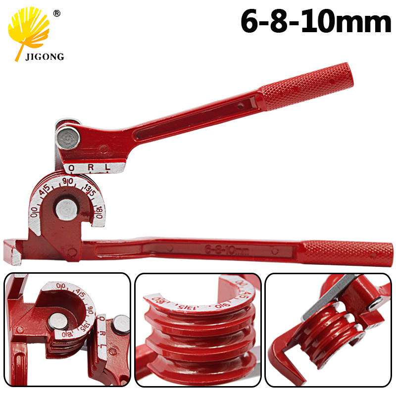 

180 Degree Combination Tube Bender 3-in-1 Tube Bender Pipe Bending Tool Metric 6mm 8mm 10mm Inch system 1/4 5/16 3/8