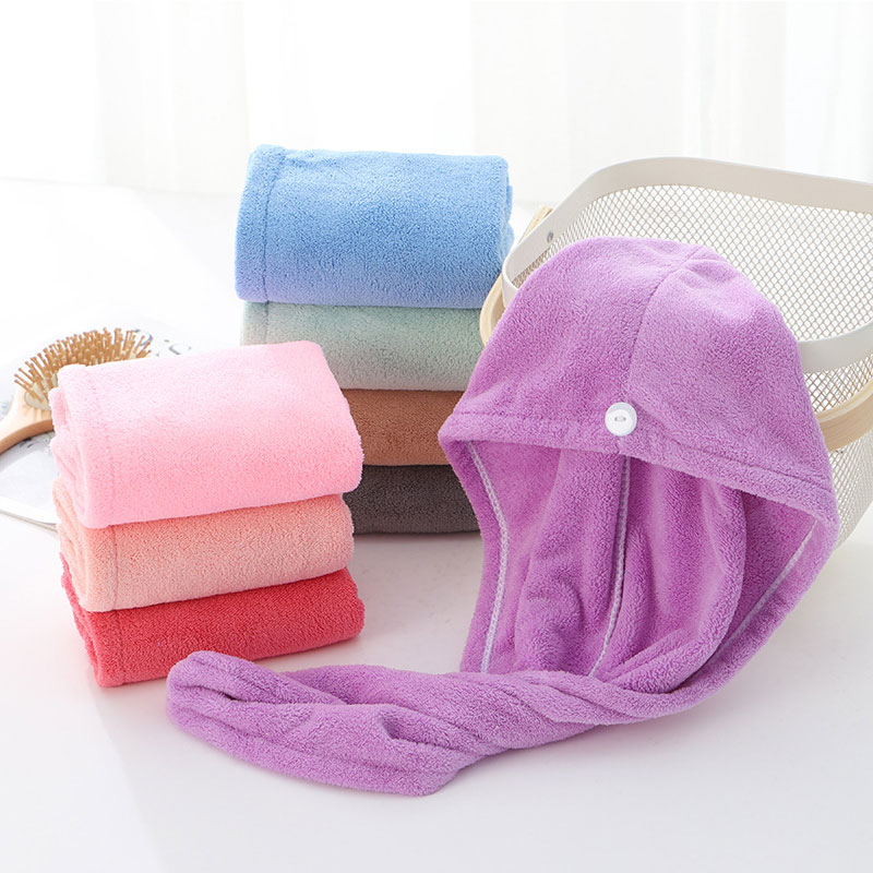 

Women Bathroom Super Absorbent Quick-drying Thicker microfiber Bath Towel Hair Dry Cap Salon Towel rapid drying hair, Green