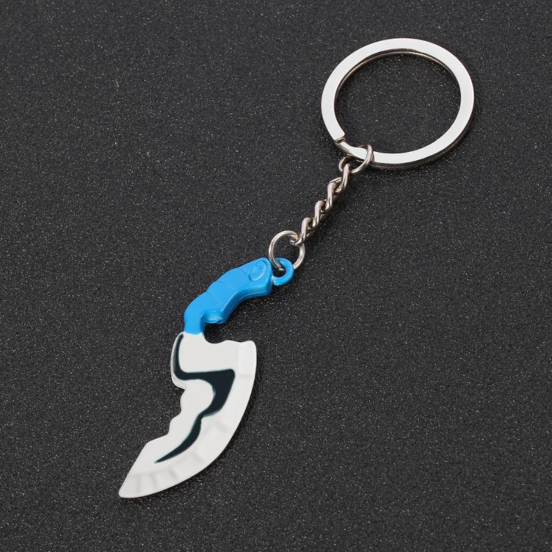 

Classics Dota 2 Gmae Keychain Mini Blink Dagger Jump Cut Model Dota2 Key Ring For Men Friends Jewelry Cosplay Accessories