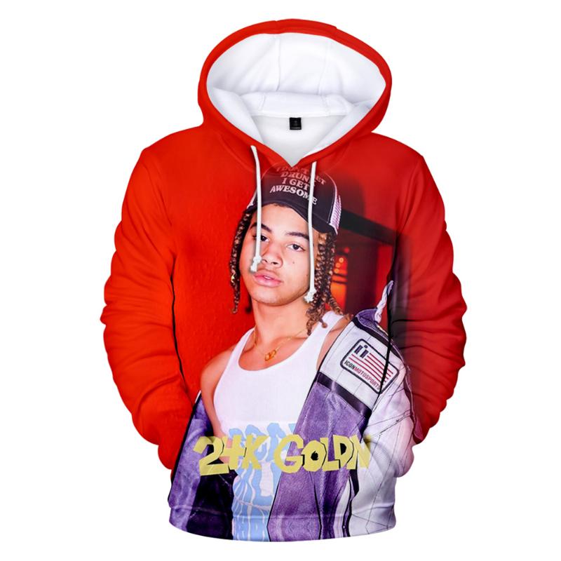 

24kgoldn Hoodie 3D Sweatshirt Long Sleeve Men's Hoodie Women Harajuku Streetwear 2020 New Hip Hop Style Rapper Clothes Plus Size