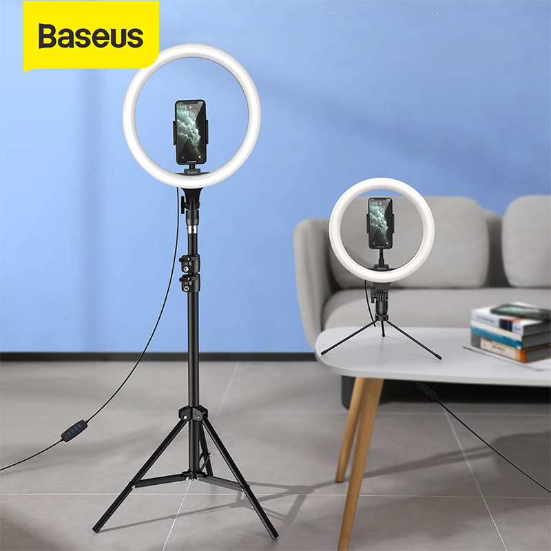 

Baseus 10/12inch LED Selfie Ring Light Dimmable LED Ring Lamp Photo Video Camera Phone Light Ringlight For Live Fill Lamp
