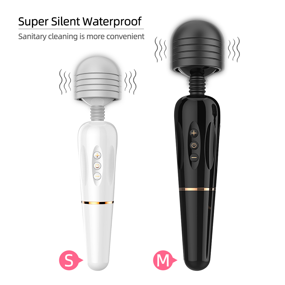 Head Massager, Silicone Magic Massagers, USB 7 Speeds Powerful Big Wand Massage Vibrators for Shoulder, Back, Neck, Legs, Sport Recovery Muscle-image-580838124