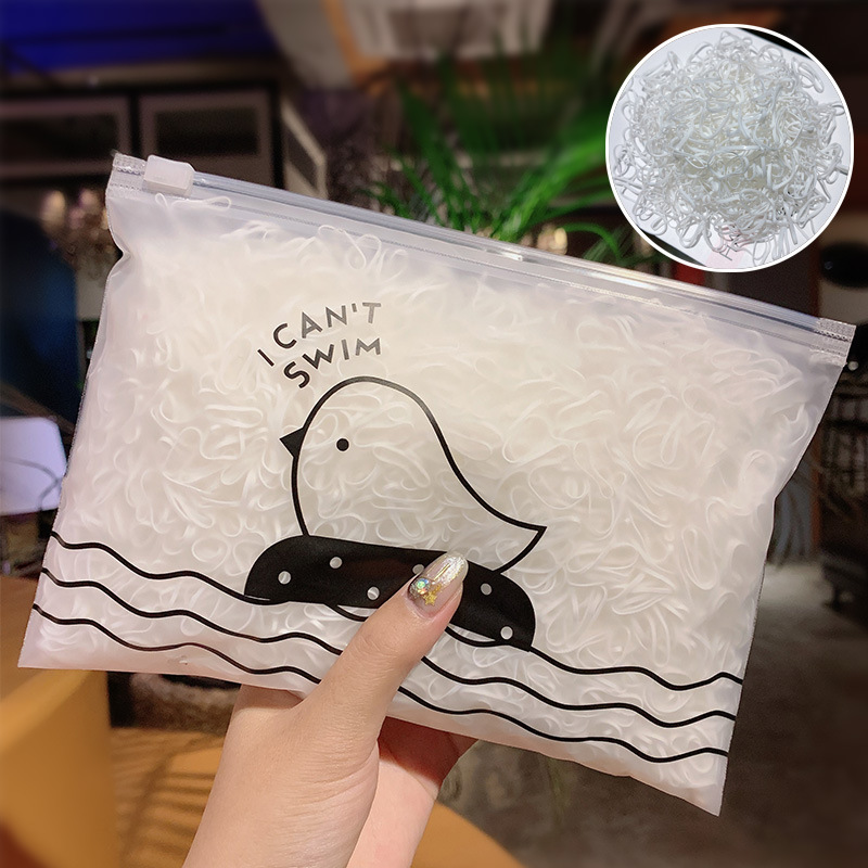 

1000 pieces / bag, colorful colorful hair ring for girls, chewing gum rubber ring, ponytail elastic hair band, accessories