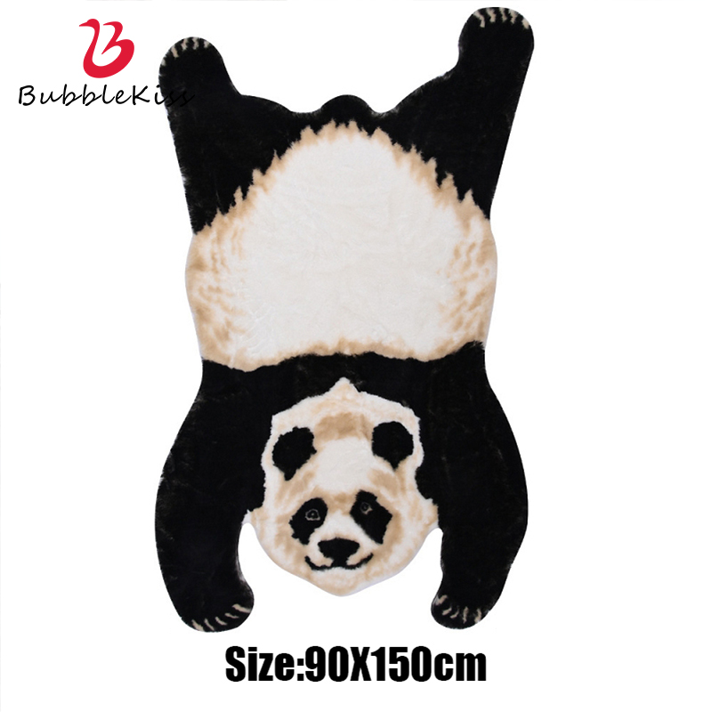 

Nordic Plush Carpets For Living Room Decoration Home Area Rug For Bedroom Imitation Fur Fashion Carpet Kids Room Playing, Walking panda