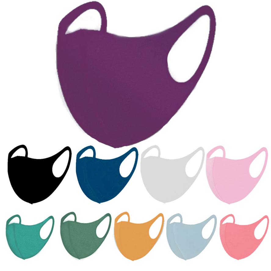 

Kids fashion face mask adult black white red pink protective facemask dustproof breathable ice silk mask children mouth mask