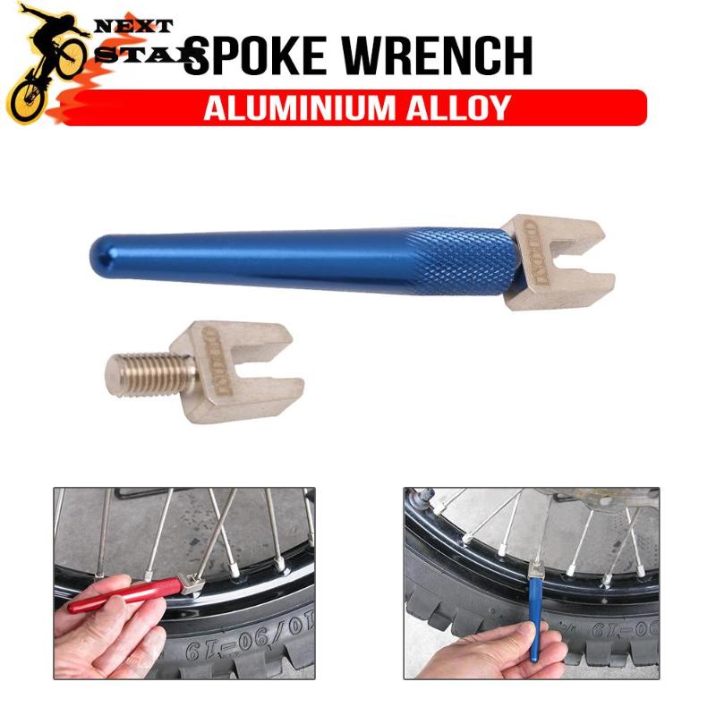 

CNC Motorcycle Universal Spoke Nipple Wrench Wheel Rim Spoke Adjuster Spanner Repair Service Tool Size 5.6mm/7.2mm 6mm/6.7mm