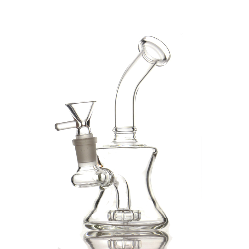 

Hookahs 6.5 inch Mini Bong Glass Water Pipes bongs Thick Pyrex with 14mm Female Joint Beaker small oil dab rig