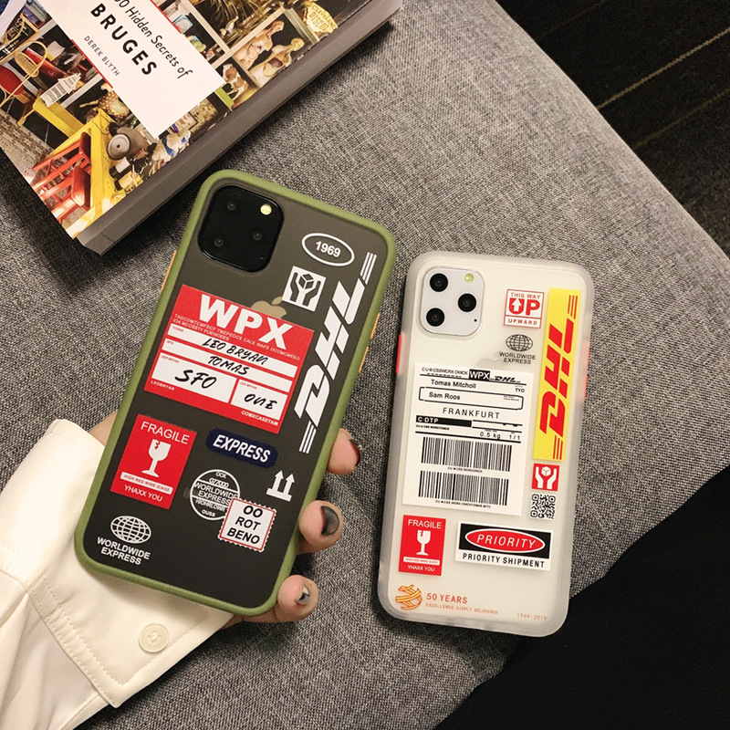 

Hot DHL Express Plane Soft Phone Case For iPhone 11 Pro X XR XS Max 8 7 Plus Matte TPU Back Cover, No.02