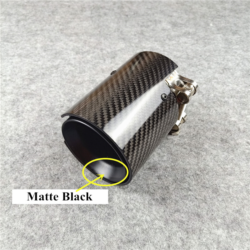 

Real Carbon + Black Stainlee Steel Muffler Exhaust Tips Nozzles Tails For ///M M235i M240i M335i M340i M435i M440i F90 M5 M6 F12