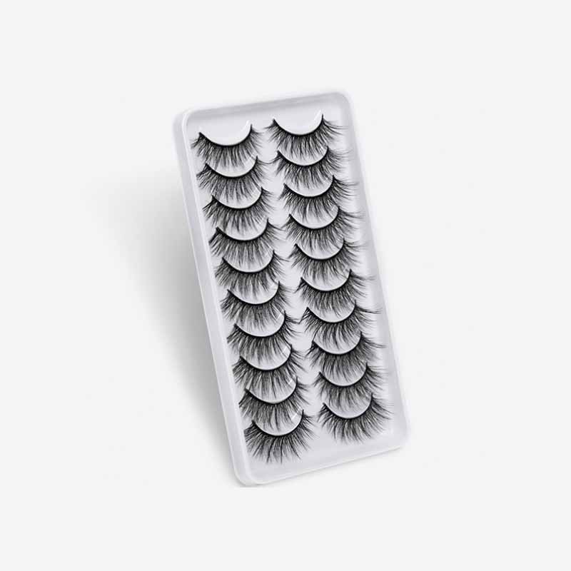 

8/10 PairsHandMade Full Strip Lashes Volume Soft Mink Lashes False Eyelashes Eyelashs Natural long 3D Faux Mink Eyelashes Thick