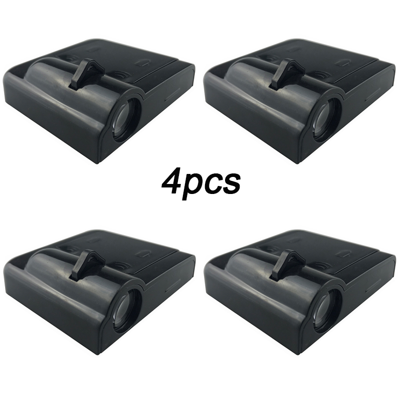 

4PCS Wireless Led Car Door Welcome Laser Projector Logo Ghost Shadow Light Universal Laser Emblem Lamps Kits Car Styling