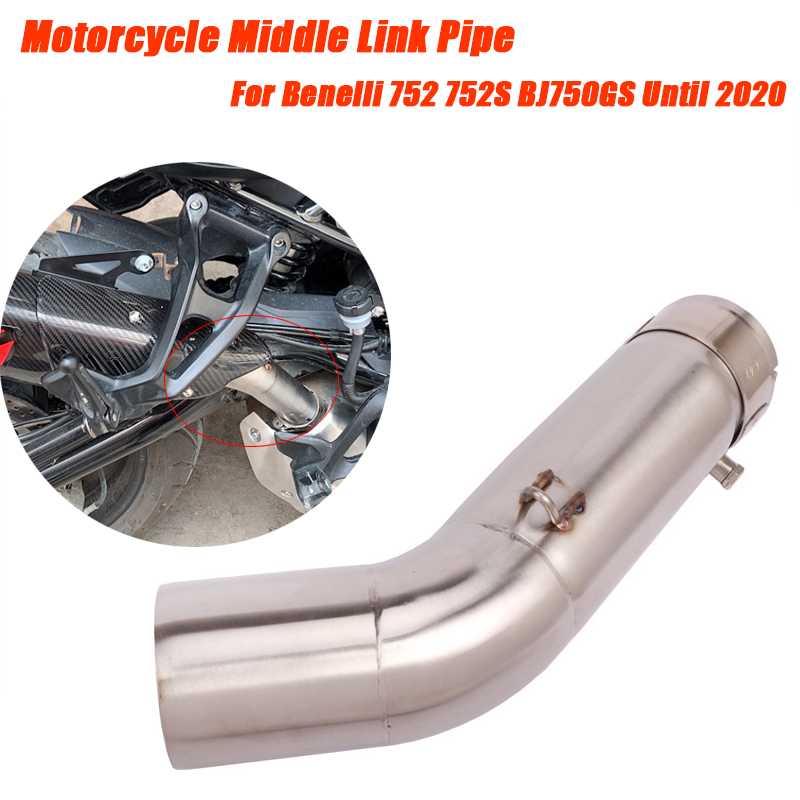 

Motorcycle Middle Link Tubes Stainless Steel Non-destructive installation Set Escape for Benelli BJ750GS 752 752S Until 2020