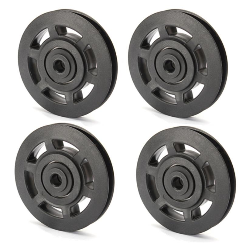 

Universal 95mm Diameter Wearproof Nylon Bearing Pulley Wheel Cable Gym Fitness Equipment Part
