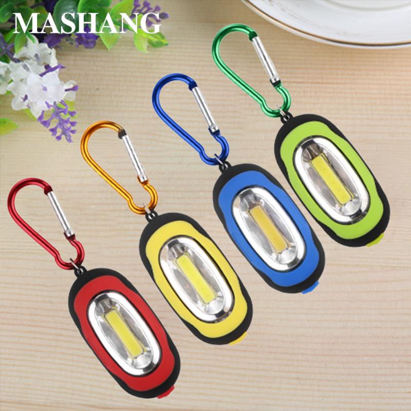 

COB Portable Mini LED Camping Lamp 3-Mode With Key Chain Ring Outdoor Flash Light Lighting For Camping Fishing Hiking