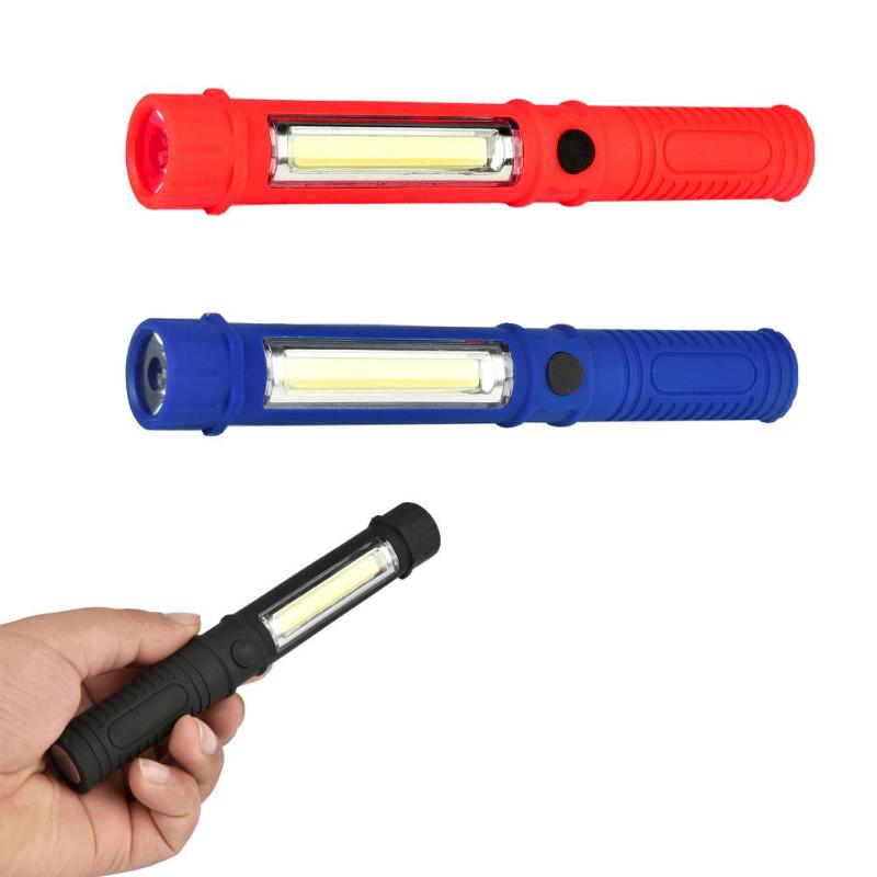 

COB LED Rechargeable Magnetic Pen Clip Hand Torch Work Light Inspection Lamp