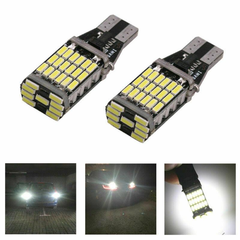 

2PCS Canbus T16 T15 45SMD LED Bulb Car Backup Reverse Lights for Tucson 2020 Creta Kona IX35 Solaris Accent I30 Elantra, As pic