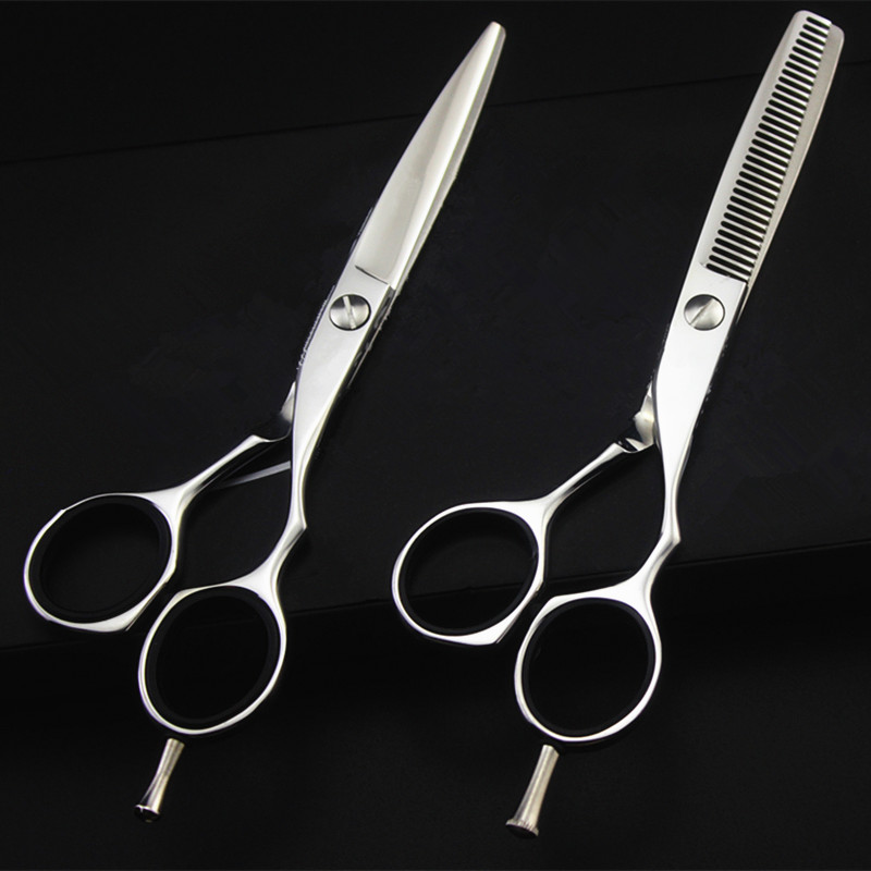 

professional japan 440c 5.5& 6&6.5 inch hair scissors salon cutting barber makas haircut thinning shears hairdressing scissors