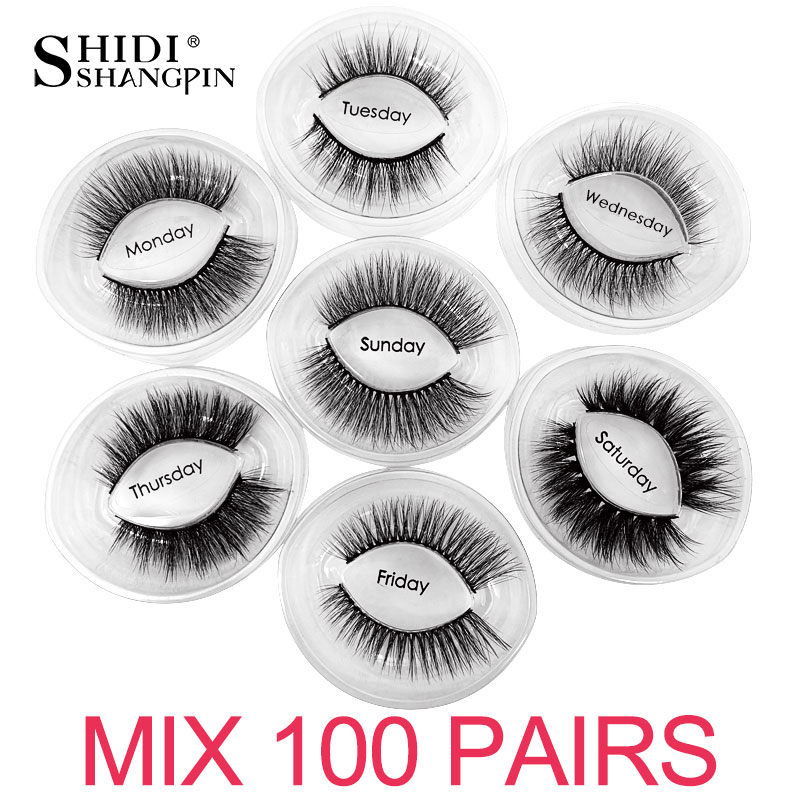 

wholesale 3d mink false eyelashes 20/30/40/50/70/100 pairs fluffy wispy fake lashes natural long makeup lash extension in bulk