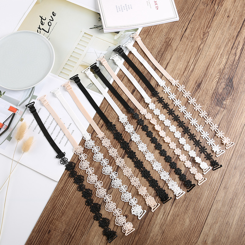 

Fashion Bra Straps Women Lace Floral Adjustable Intimates Accessories Sexy Underwear Comfort Straps, Blue