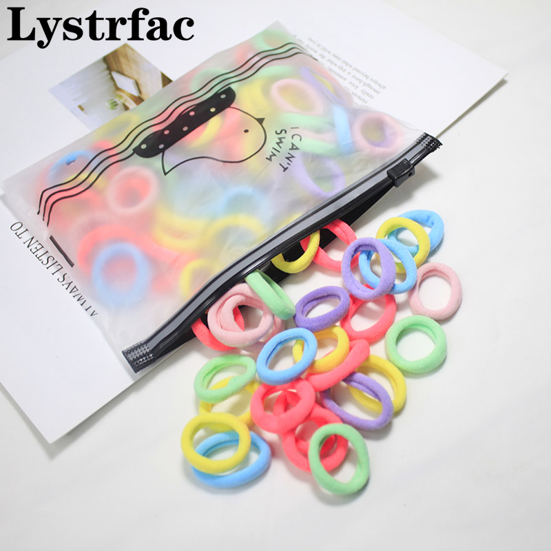 

Lystrfac 100Pcs /Bag 25mm High Elastic Hair Bands Women Girls Hairband Rubber Tie Ponytail Holder Scrunchies Hair Accessories
