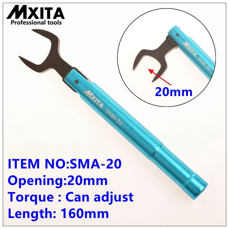 

MXITA N Type SMA torque wrench RF connector opening 20MM electrommunication Coax Adapter convertor Straight goldplated spanner