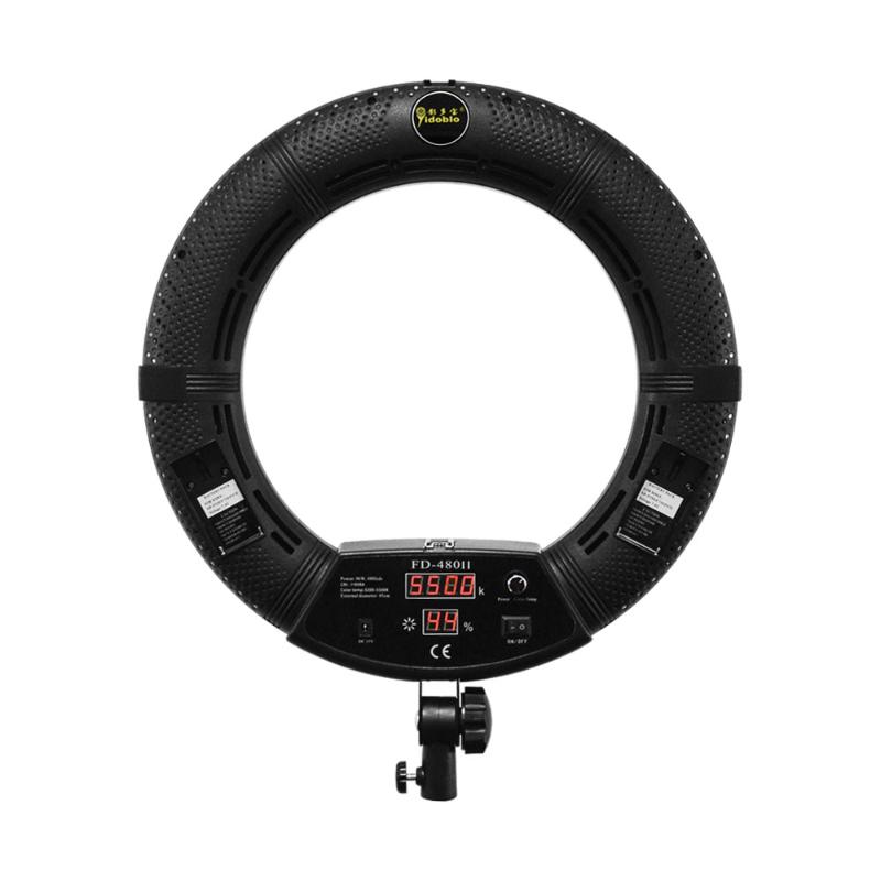 

FD-480II 18" Studio Dimmable LED Ring lamp Sets 480 LED Video Light Lamp Photographic Lighting + stand (2M)+ bag Anchor live