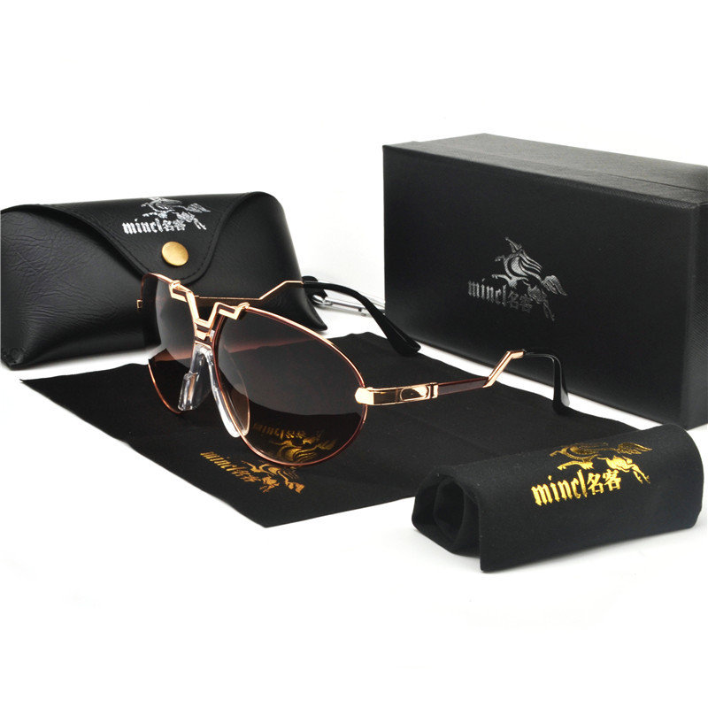

New Style 2020 Designer Sunglasses Men Women Vintage Oversized Oval Gradient sunGlasses Man with box FML