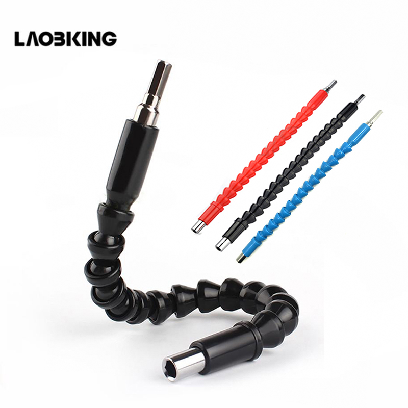 

Repair Tools Black 200/295mm Flexible Shaft Bits Extention Screwdriver Bit Holder Connect Link Electronics Drill 1/4" Hex Shank